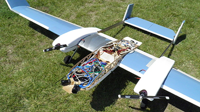 The electronic system of the aircraft used in the project