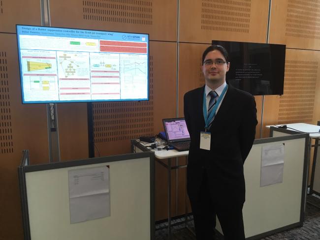 Bálint Patartics during his interactive presentation in Toulouse at the IFAC World Congress